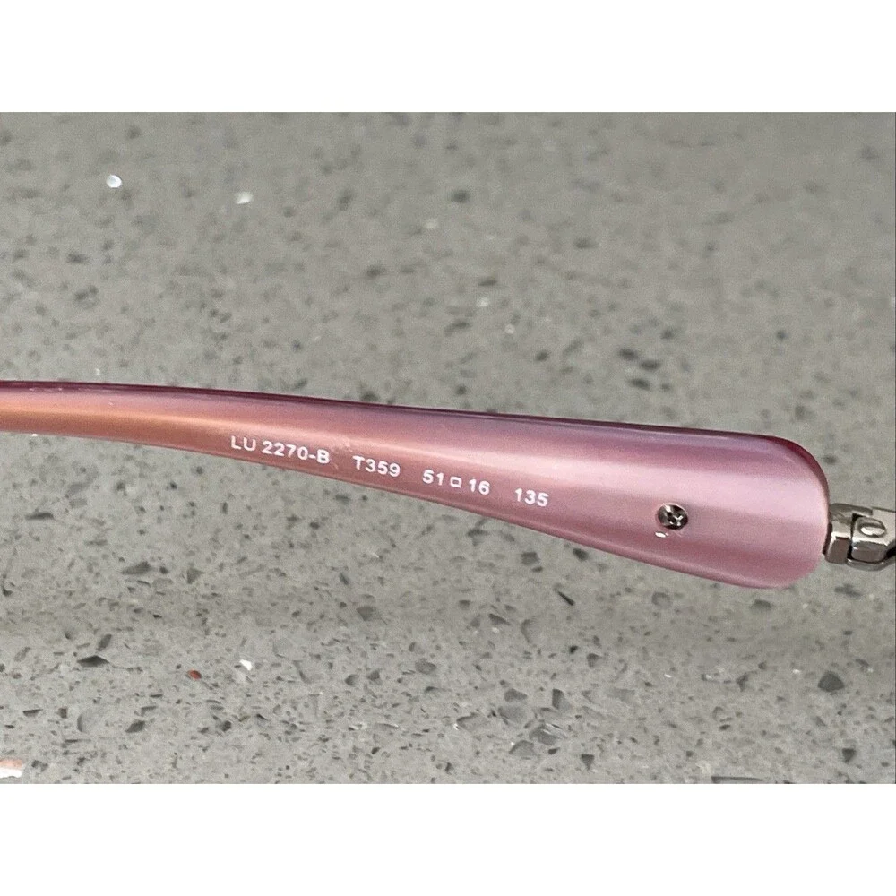 LUXOTTICA LU 2270-B T359 PINK EYEGLASSES GLASSES FRAMES ONLY 51-16-135 Full rim
